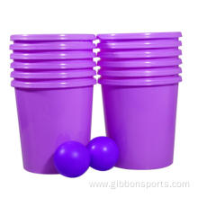 Yard pong game for playing